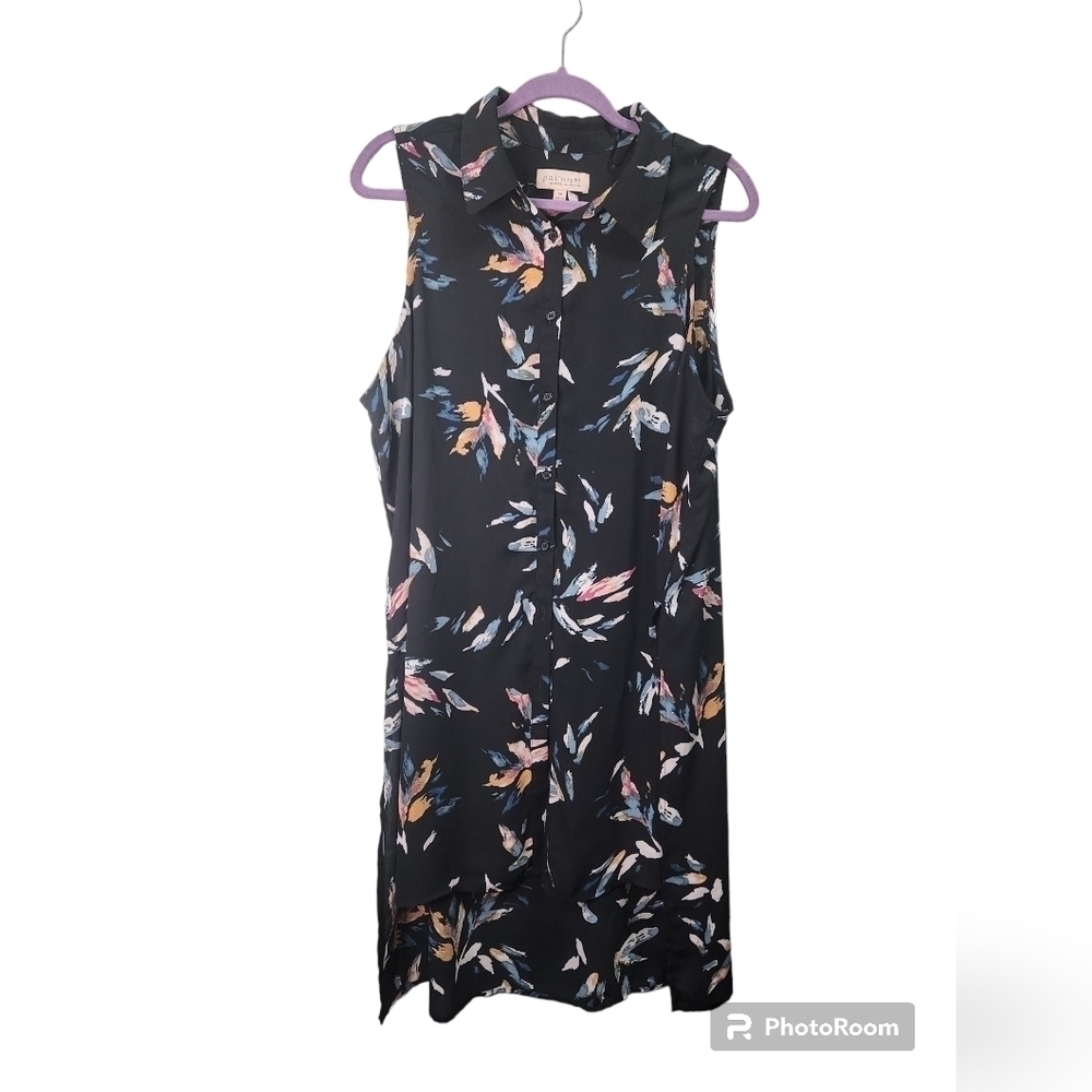 Philosophy Woman Sleeveless Sheer Floral Tank 1X